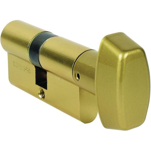 Cylindre à bouton B30X30mm laiton poli - CISA - 832604-01-0A
