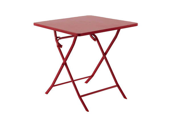 Table de jardin carrée Greensboro 70 x 70 cm Groseille - Hespéride