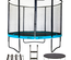 Kangui - Trampoline de jardin rond 305 cm + filet + échelle + bâche + kit ancrage | PUNCHI Bleu