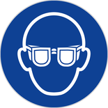 Panneaux d’obligations ronds 300mm ''Port de lunettes obligatoire'' - NOVAP - 4061603