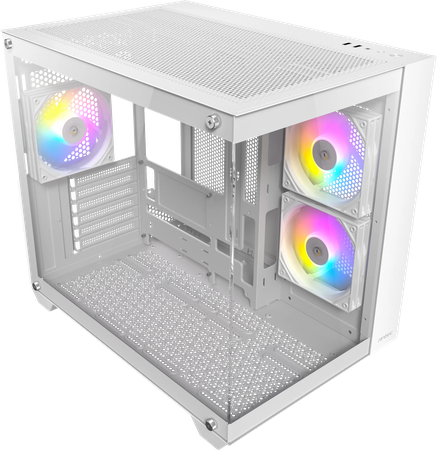 Boitier Moyen Tour ATX Antec CX800 RGB avec panneaux vitrés (Blanc)
