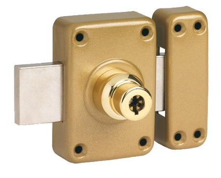 Verrou à double entrée GHB 5 ailettes longueur 95 mm cylindre de 40 mm - POLLUX - 120514