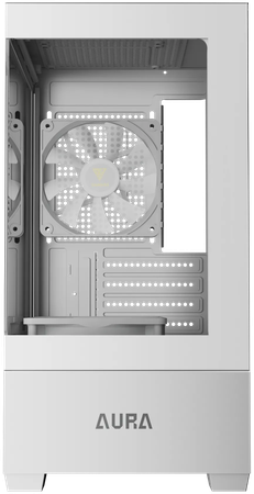 Boitier Mini Tour Micro ATX Gamdias Aura GC9M RGB avec panneaux vitrés (Blanc)