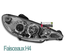 PHARES FEUX AVANTS ANGEL EYES ANNEAUX LED PEUGEOT 206 1998-2002 en H4 (11045)
