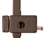 Serrure 3 points en applique HORGA gauche marron - FTH THIRARD - 047325