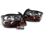 FEUX ARRIERES LEXUS NOIRS TUNING POUR PEUGEOT 407 BERLINE PH1 2004-2008 (12914)