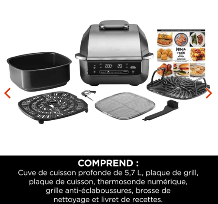 Grill et friteuse sans huile 5-en-1 Ninja EG351EU