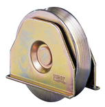 Roue avec plaque gorge V 120mm - FRATELLI COMUNELLO - 330V-120