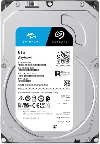 Disque Dur 3,5" Seagate SkyHawk 8To 256Mo - S-ATA