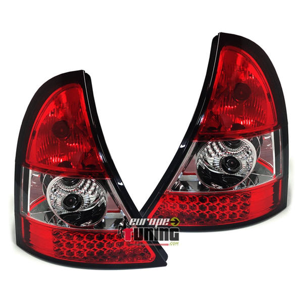 FEUX ROUGES A LED POUR RENAULT CLIO 2 / CLIO B / CLIO CAMPUS 2001-2012 (04207)