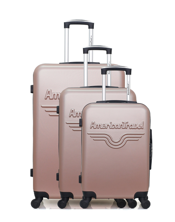 AMERICAN TRAVEL - Set de 3 Valises CHELSEA 75 cm 4 Roues