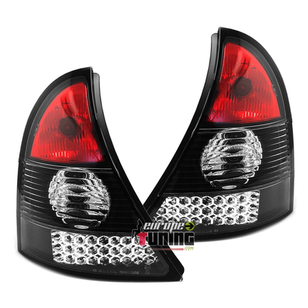FEUX NOIRS A LED POUR RENAULT CLIO 2 / CLIO B / CLIO CAMPUS 2001-2012 (03775)