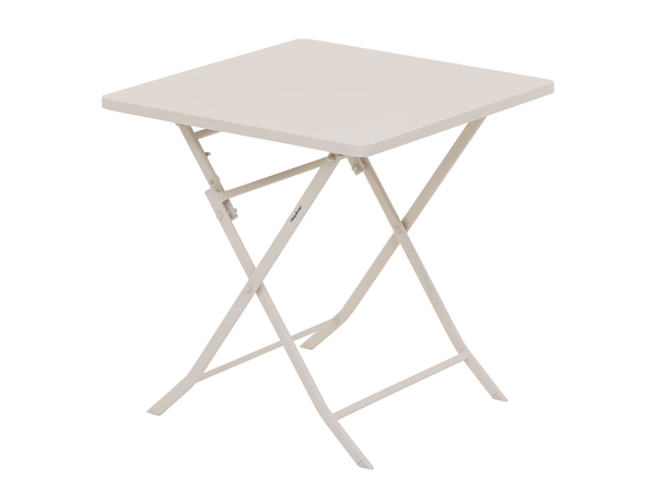 Table de jardin carrée Greensboro Argile - 2 places - Hespéride