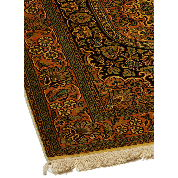 'Tapis d''orient noué main en rayonne CACHEMIR A '