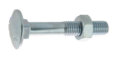 Boulon pour bois à tête ronde collet carré Japy classe 4.8 DIN 603/555 8X80 boîte de 100 - ULTIMA - 80408080