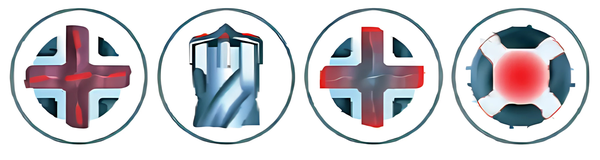 Foret béton SDS Plus 4 taillants diamètre 16 x 450mm - HANGER THOR -155755