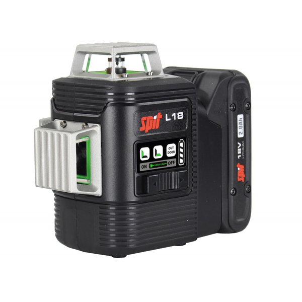 Laser vert 18V L18 3D 360° (sans batterie ni chargeur) avec trépied + coffret KEYBOX - SPIT - 054558