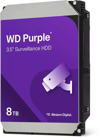 Disque Dur 3,5" Western Digital Purple Surveillance 8To - S-ATA 256Mo