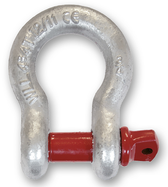 Manille lyre en acier galvanisé 2T avec piton à œil - CHAPUIS - KLB203