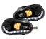 PHARES AVANTS FEUX DEVIL EYES LED NOIRS VOLKSWAGEN VW GOLF 4 (13782)