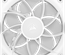 Ventilateur de boitier Corsair iCue Link RX Max RGB - 12cm (Blanc)