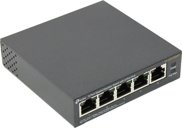 Switch réseau ethernet Gigabit TP-Link TL-SG1005P - 5 ports dont 4x PoE