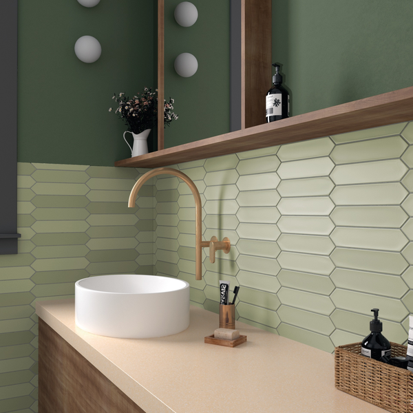 LANSE BAHIA - Faïence 5x25 cm forme flèche mat