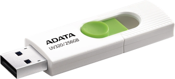 Clé USB 3.2 Adata UV320 - 256Go (Blanc/Vert)