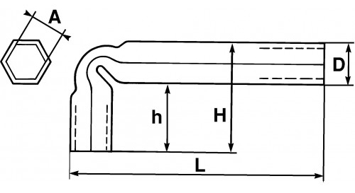 Clés en tube coudées 10mm - SAM OUTILLAGE - 86-10
