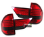 FEUX ARRIERES ROUGES NOIRS A LEDS POUR BMW X3 TYPE E83 PHASE 1 2004-2006 (00014)
