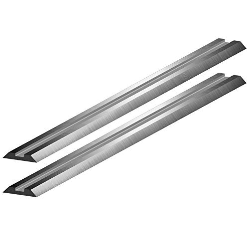 Pack de 2 fers de rabot réversibles à chants droits 82x5,5mm - BOSCH - 2607000096