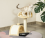 Arbre à chat griffoir grattoir design peluche sisal naturel
