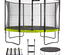 Kangui - Trampoline de jardin 365 cm + filet + échelle + bâche + kit ancrage | PUNCHI Vert.