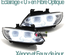 PHARES FEUX CELIS LEDS EN U BMW SERIE 3 E92 & E93 PHASES 1 AU XENON COUPE CABRIOLET (04760)