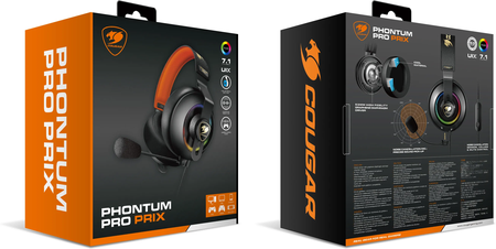 Casque Gamer filaire Cougar Phontum Pro Prix RGB (Noir)
