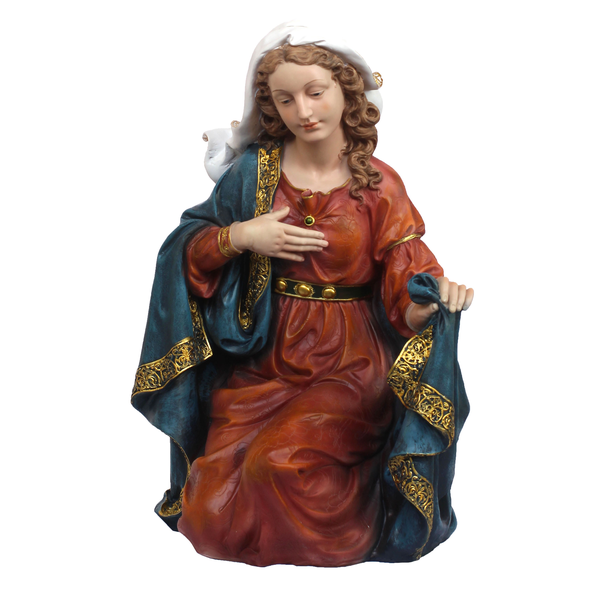 Très Grande Crèche 11 sujets réaliste de 110 cm en résine