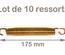 Lot de 10 ressorts Gold 175mm pour trampoline de jardin