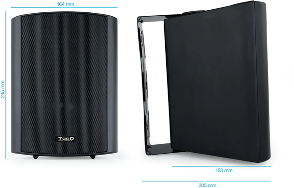 Enceintes TooQ TQOWS-01B (Noir)