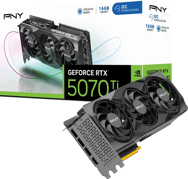 Carte Graphique PNY GeForce RTX 5070 Ti Triple Fan OC