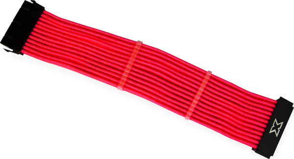 Câble d'extension (Rallonge) Xigmatek iCable MB - 1x 24 pins (Rouge)