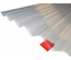 Plaque de polycarbonate ondulé alvéolaire 6mm GO (grande onde 177/51 mm) - Coloris - Clair, Epaisseur - 6 mm, Largeur totale de la plaque - 92cm, Longueur totale de la plaque - 2.5m