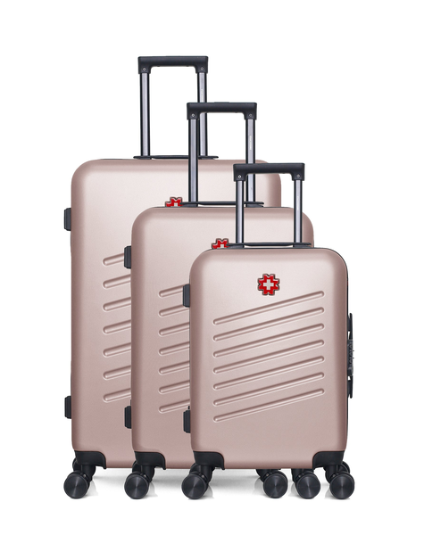 Set de 3 Valises Rigides Grand Format, Taille Moyenne et Valise Cabine ZURICH