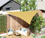Voile d'ombrage triangulaire grande taille 5 x 5 x 5 m HDPE
