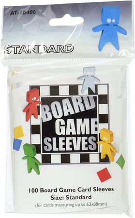 Lot de 100 Sleeves Board Game 63x88mm (Transparent)