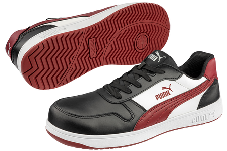 Chaussure de travail Frontcourt P 47 bas noir/blanc/rouge S3L - PUMA - 640208