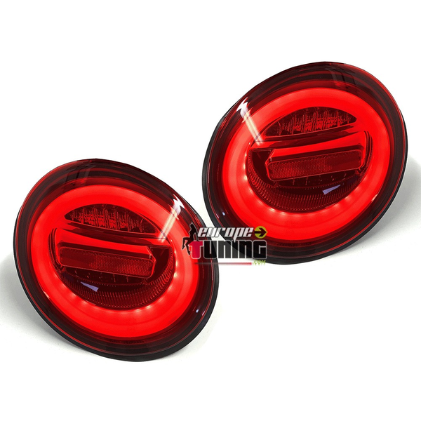FEUX SPORT ROUGES TUBES CELIS A CLIGNOTANTS LED SEQUENCIELS VW NEW BEETLE PH1 1998-2005 (05420)