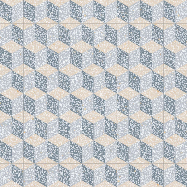 FARNESE CAVOUR AZUL 30 x 30 cm - Carrelage aspect carreaux de ciment fond terrazzo