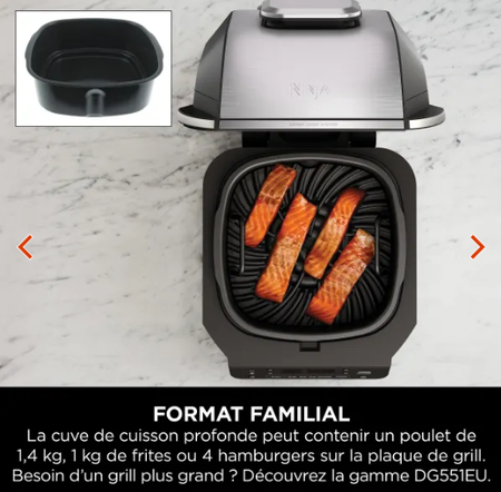 Grill et friteuse sans huile 5-en-1 Ninja EG351EU