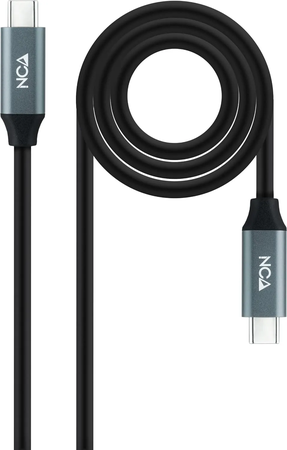 Câble Nanocable USB-C 3.2 M/M 3m 100W (Noir/Gris)