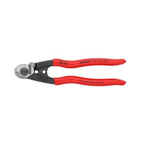Coupe câbles en acier forgé 190mm - KNIPEX - 95 61 190
